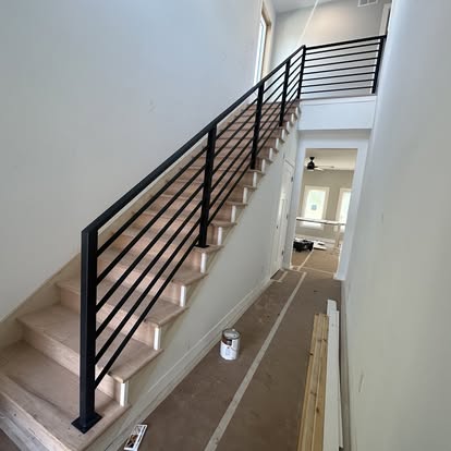 Custom metal handrails