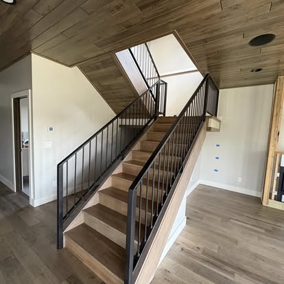 Custom metal handrails