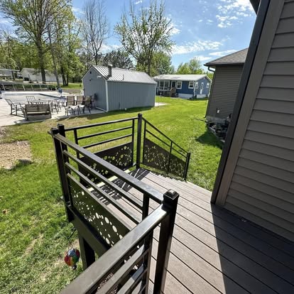 Metal deck railing Pine City MN